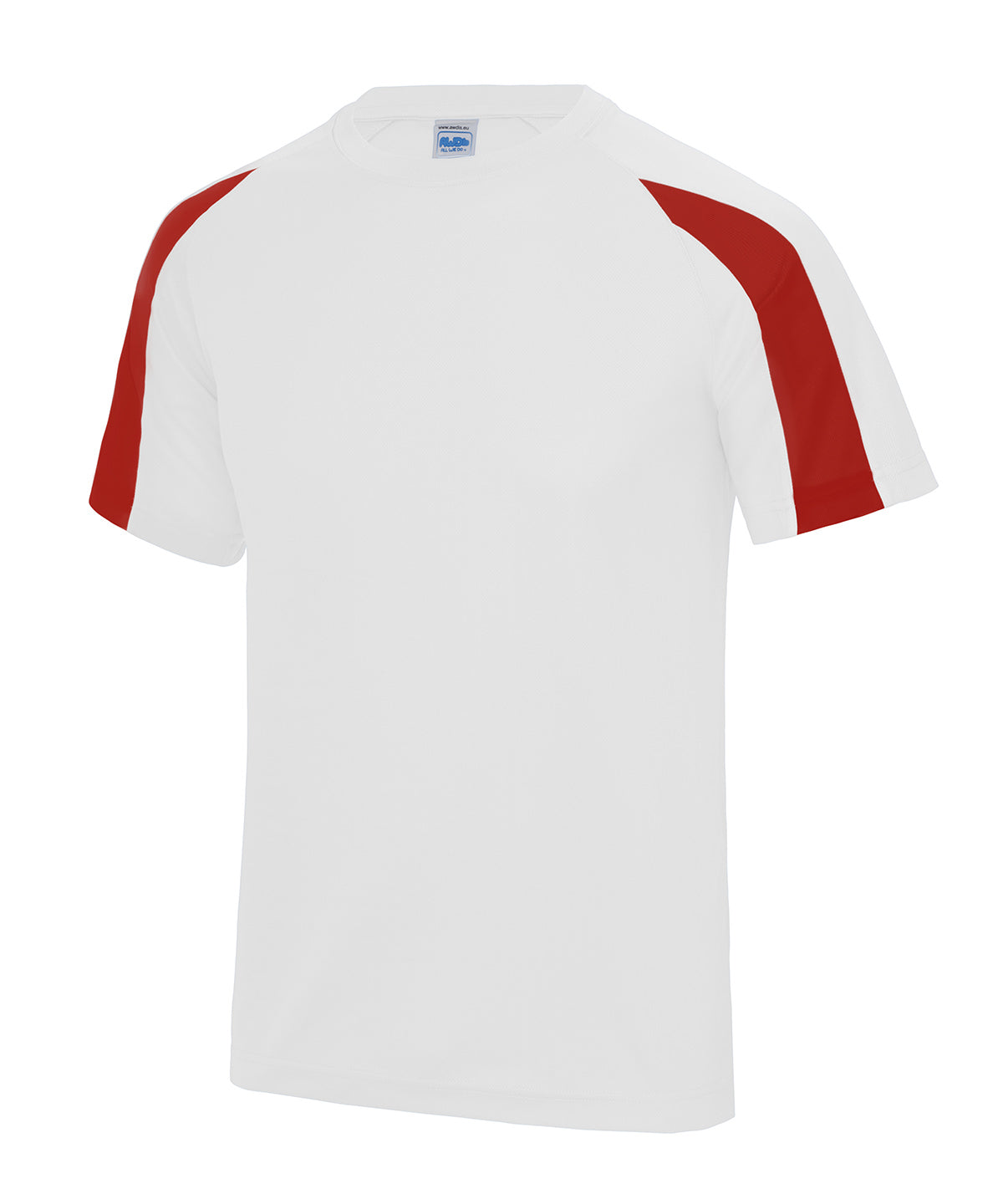 T-Shirts - Kontrast T-shirt för Lagidrott Arctic White Fire Red