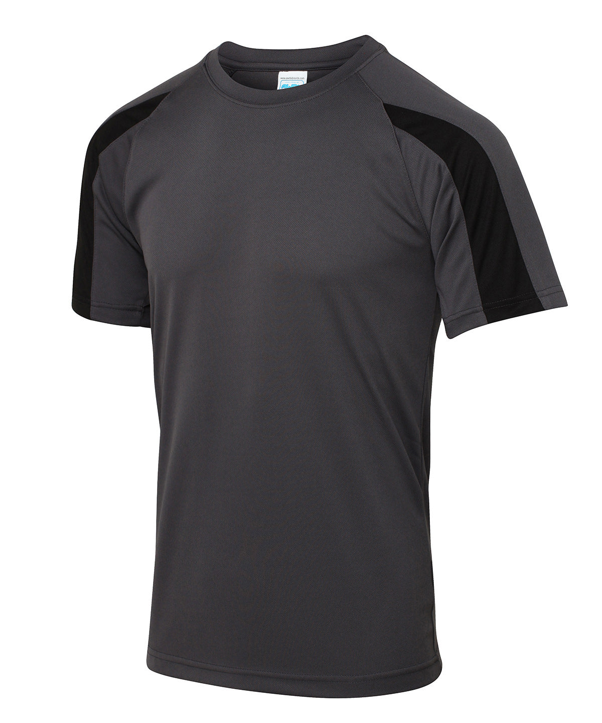 T-Shirts - Kontrast T-shirt för Lagidrott Charcoal Jet Black