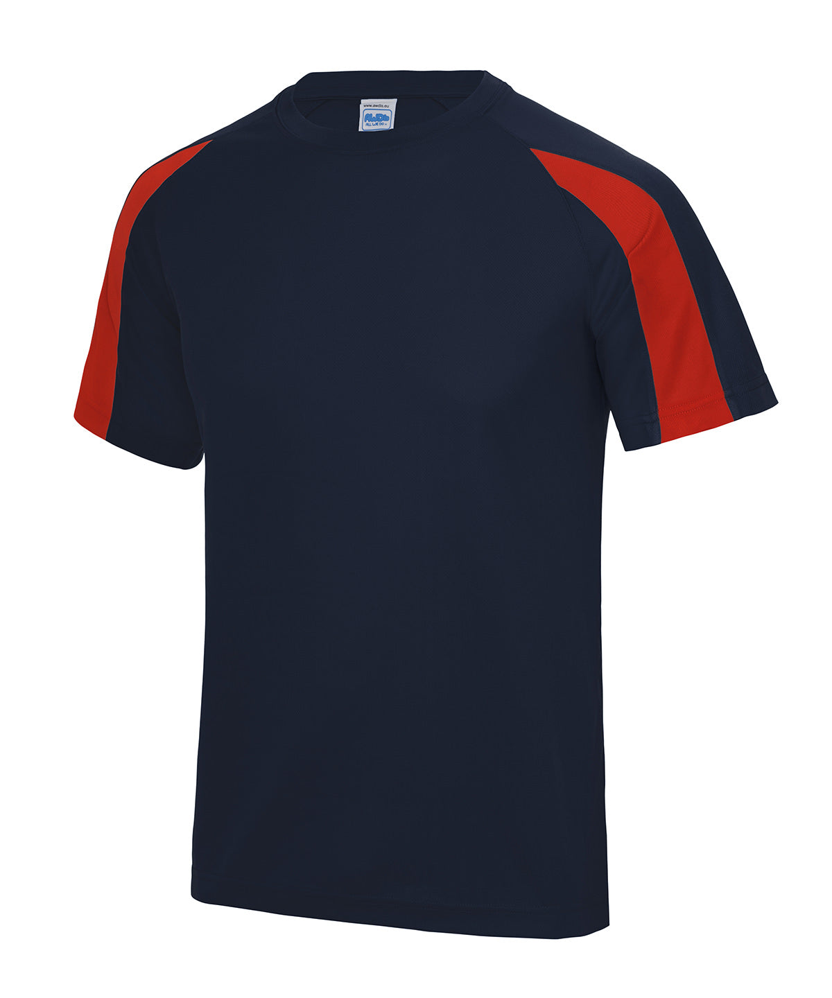 T-Shirts - Kontrast T-shirt för Lagidrott French Navy Fire Red