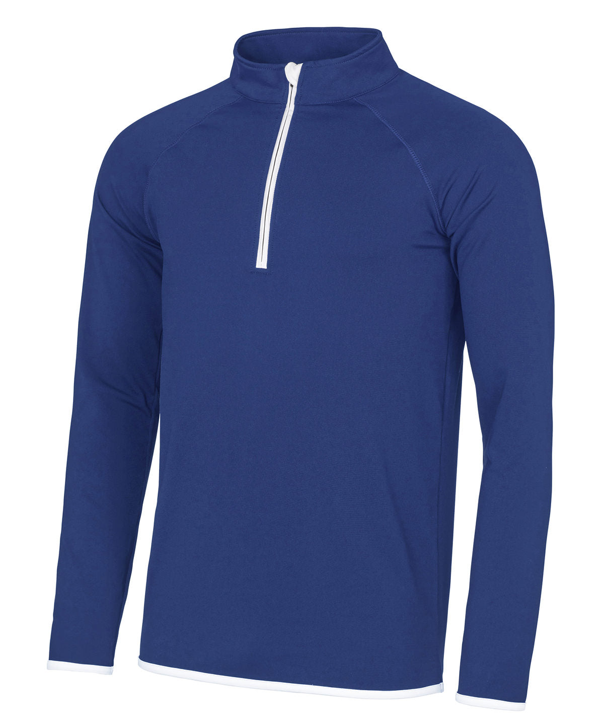 Sweatshirts - Bekväm och Funktionell Halv-Zip Sweatshirt för Herrar Royal Blue Arctic White