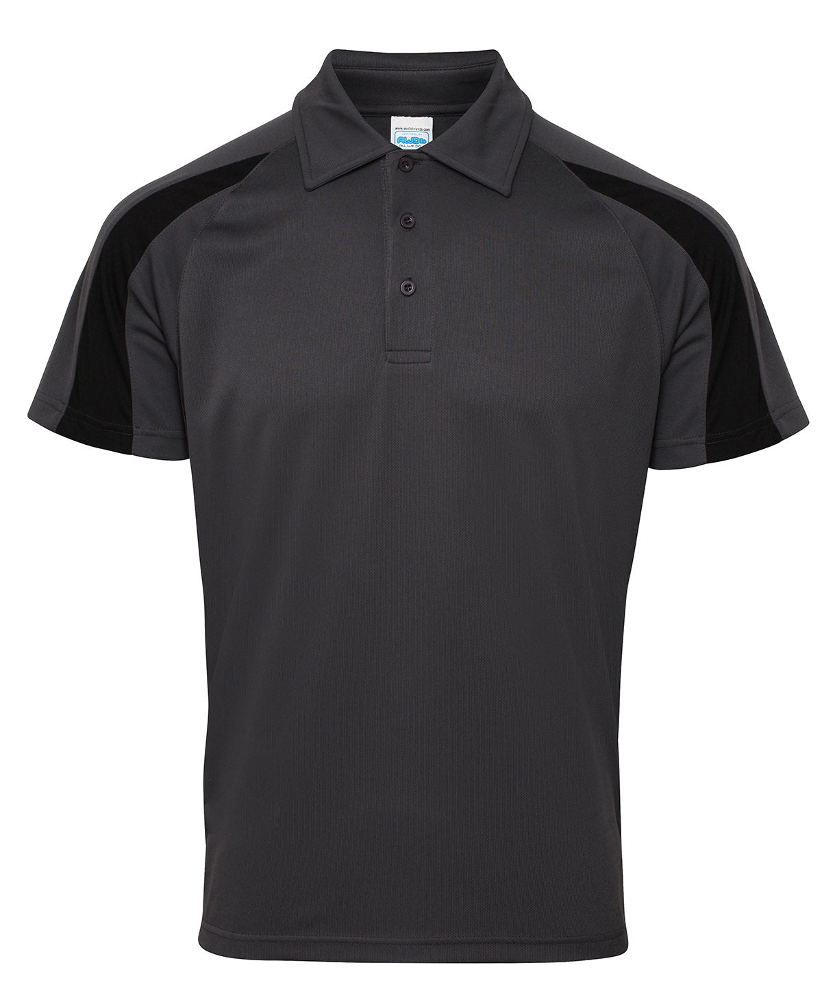 Polos - Kontrast Cool Polo Charcoal Jet Black