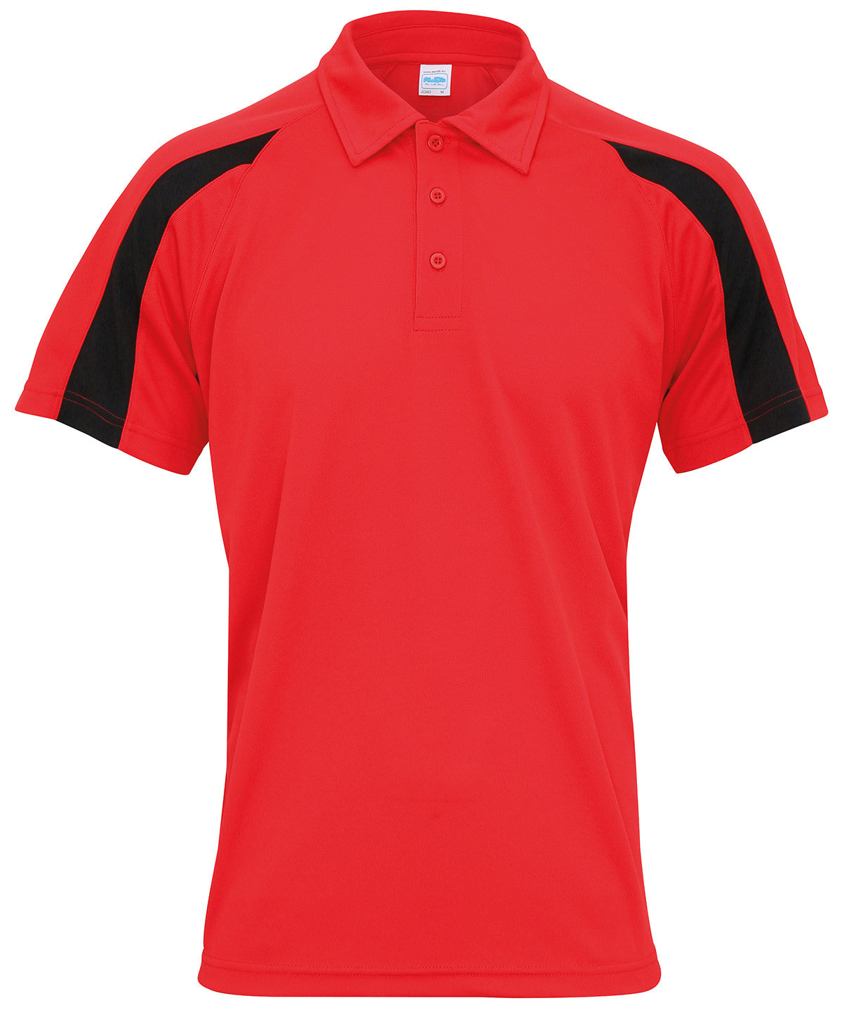 Polos - Kontrast Cool Polo Fire Red Jet Black