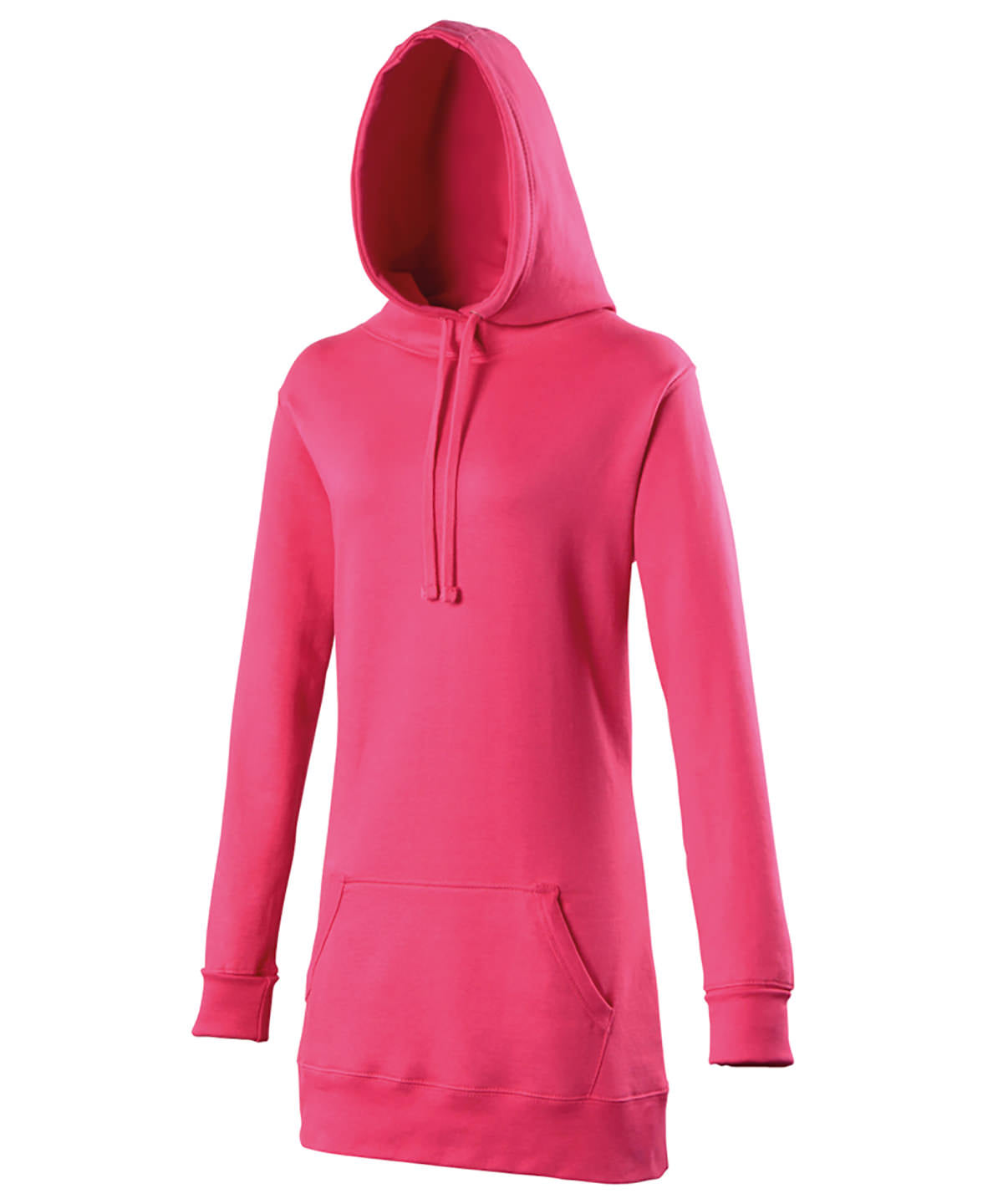 Hoodies - Långline hoodie Hot Pink