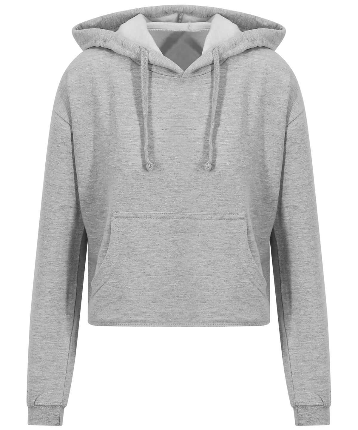 Hoodies - Kort hoodie Heather Grey