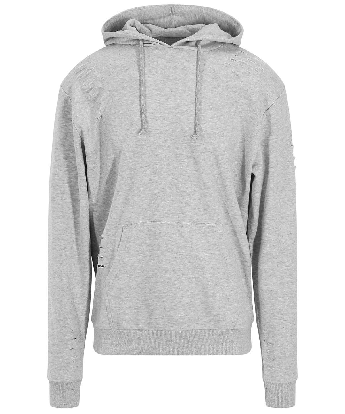 Hoodies - Distressed hoodie Heather Grey