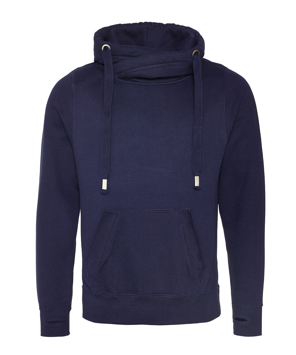 Hoodies - Huvtröja med korshalsning Oxford Navy