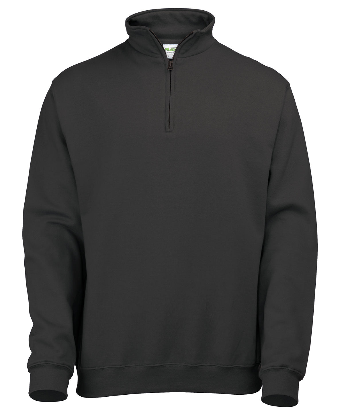 Sweatshirts - Klassisk 1/4 dragkedja sweatshirt för herrar Jet Black