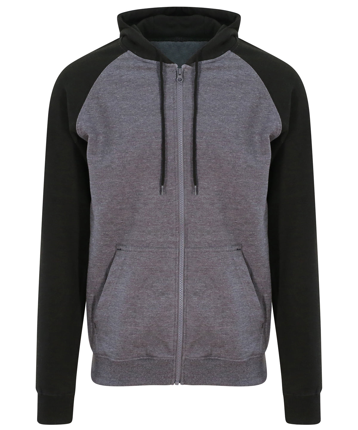 Hoodies - Stilfull och Bekväm Baseball Zoodie Charcoal Jet Black