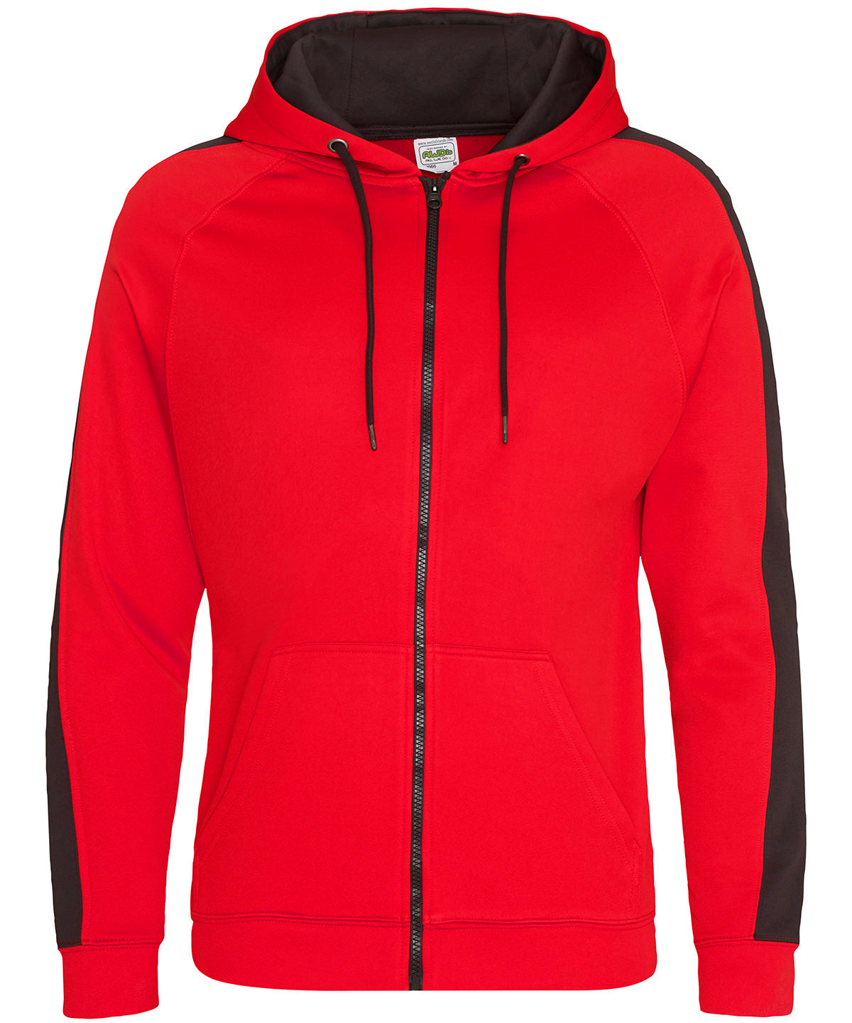 Hoodies - Sportig Zoodie Fire Red Jet Black