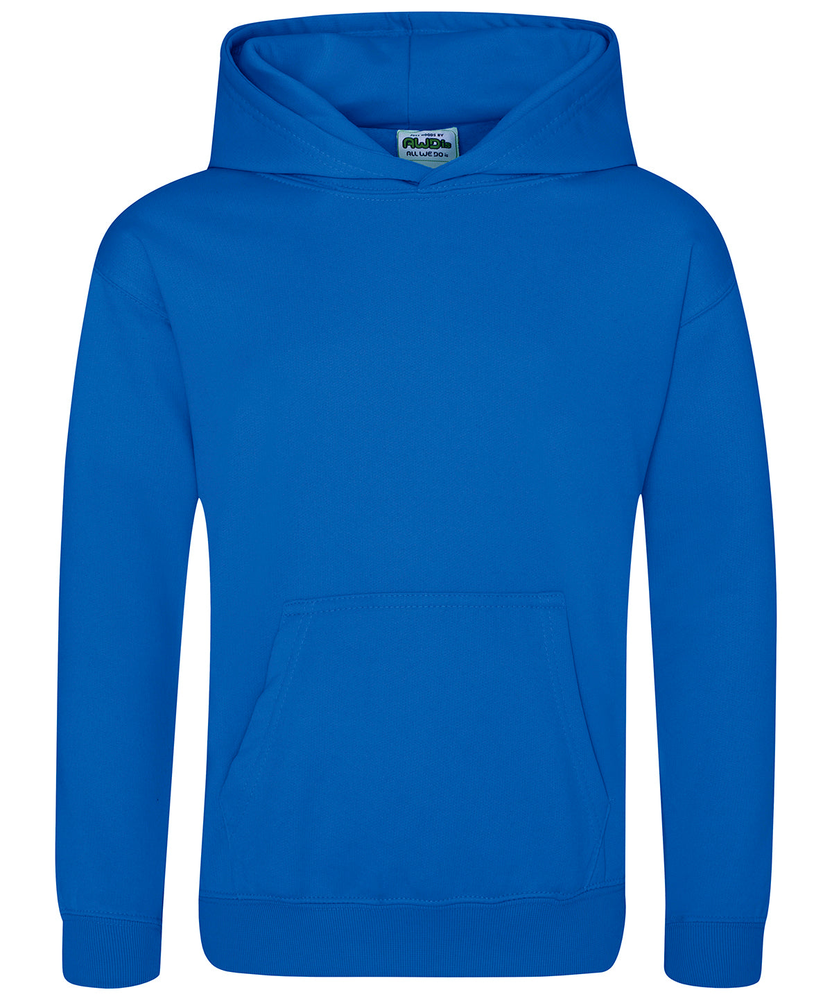 Hoodies - Barnens Sportpolyester Hoodie Royal Blue