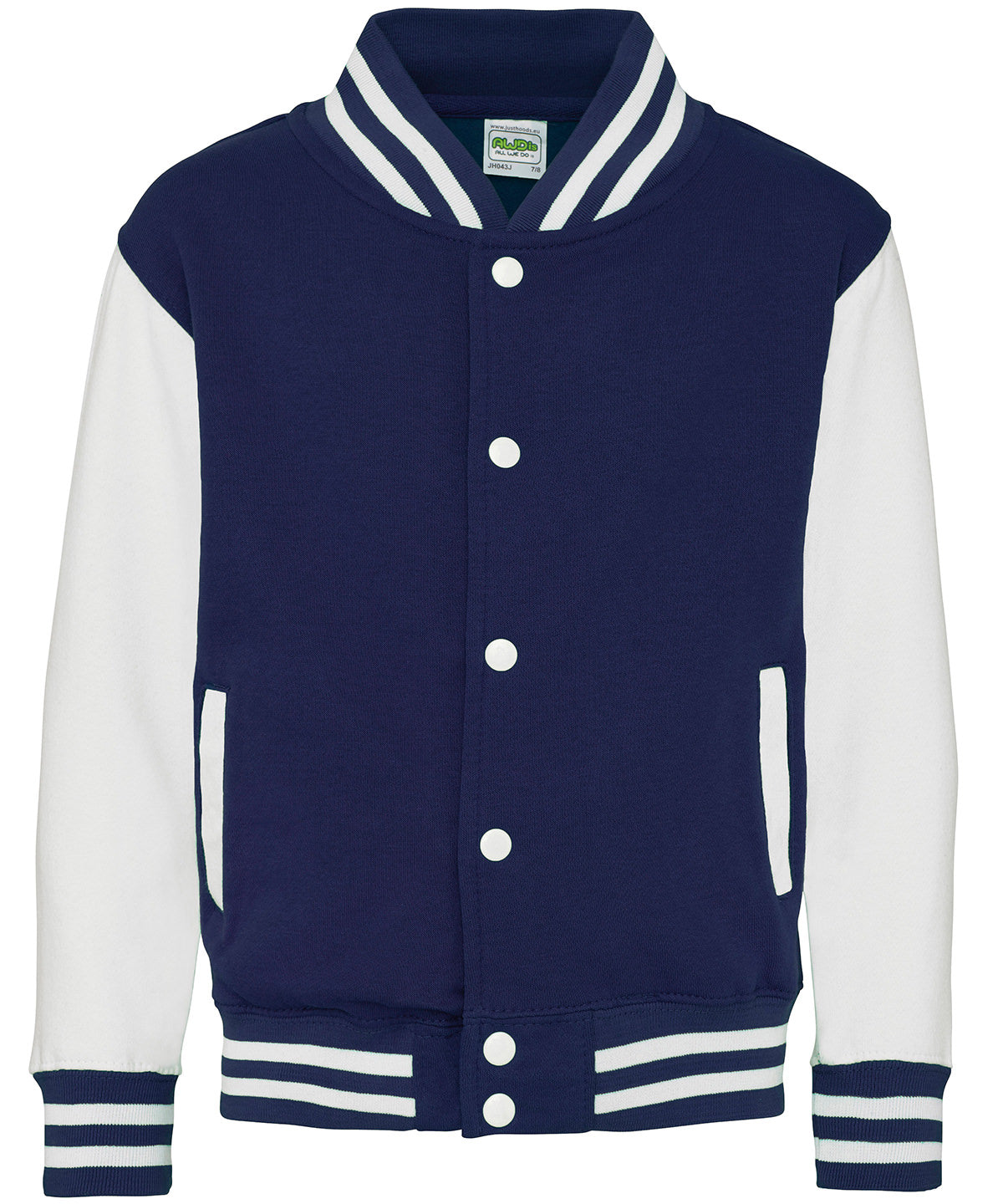 Sweatshirts - Sportig Barnjacka i Amerikansk Stil Oxford Navy White