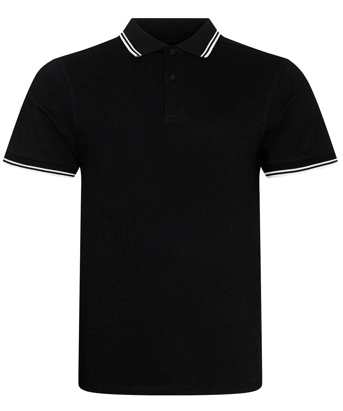 Polos - Stretch tipped polo Black White