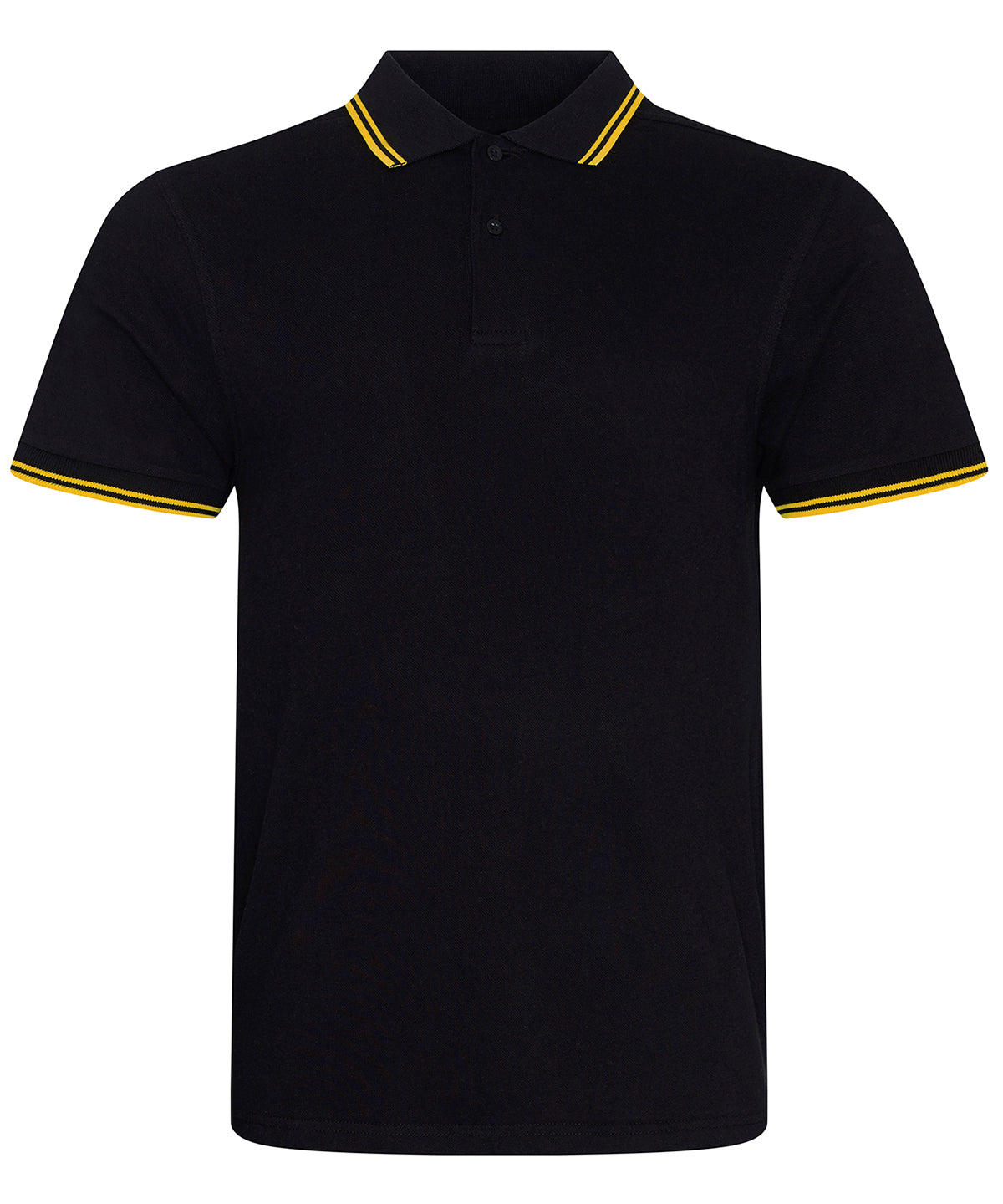 Polos - Stretch tipped polo Black Yellow