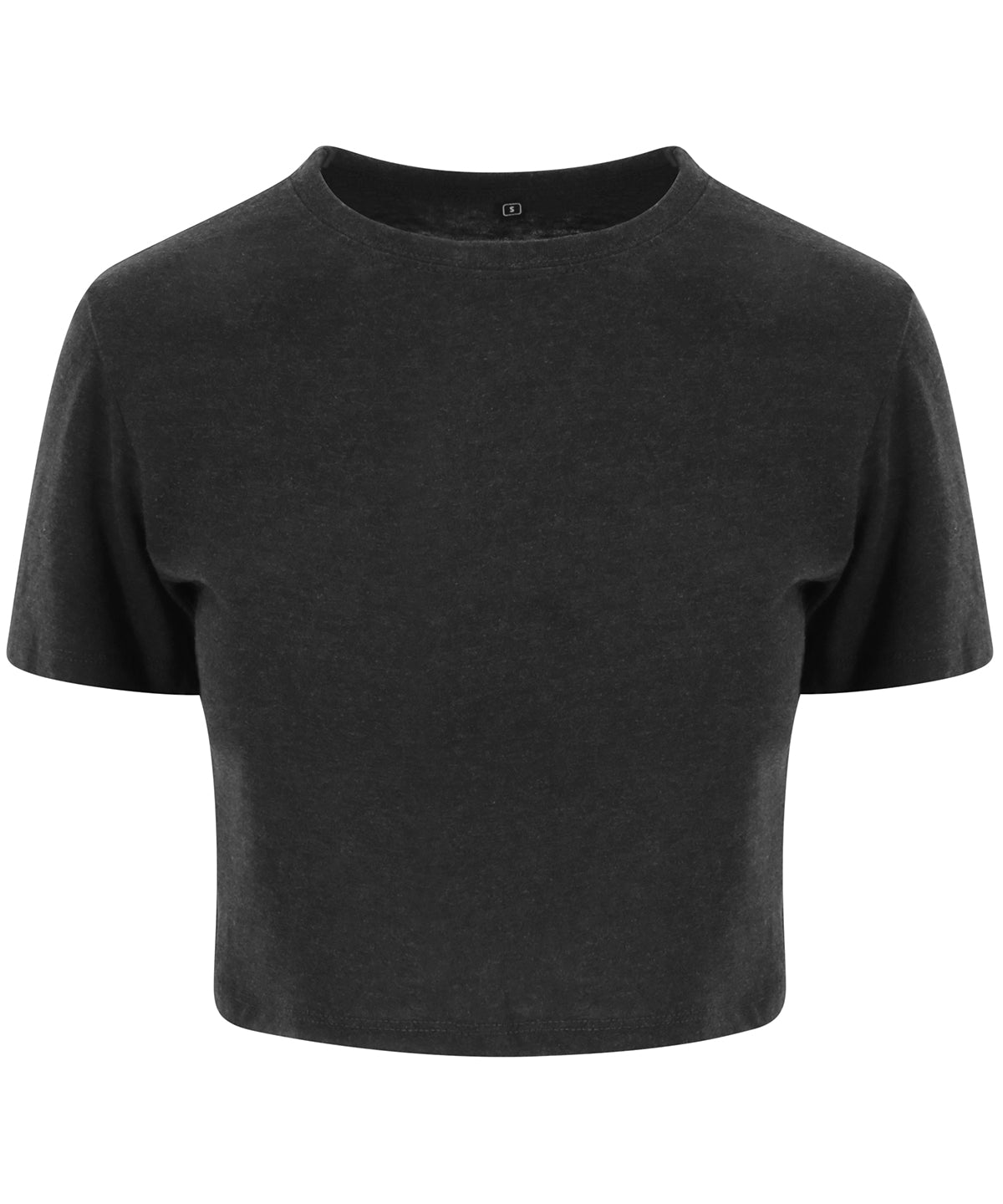 T-Shirts - Modernt och Bekvämt Damlinne i Triblend Heather Black