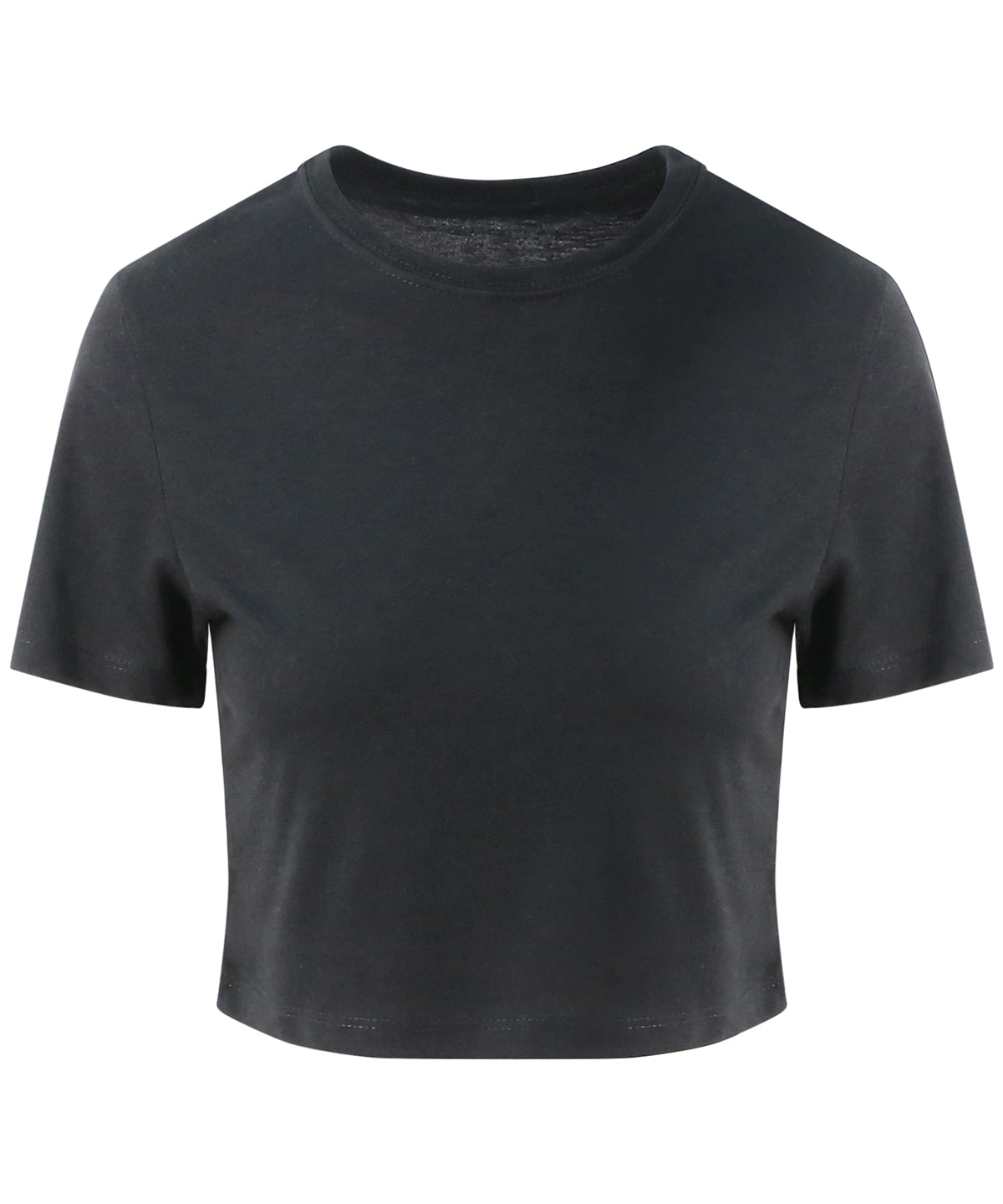 T-Shirts - Modernt och Bekvämt Damlinne i Triblend Solid Black