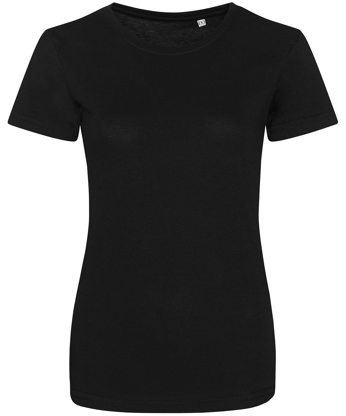 T-Shirts - Mjukt och Bekvämt Damlinne i Triblend Solid Black