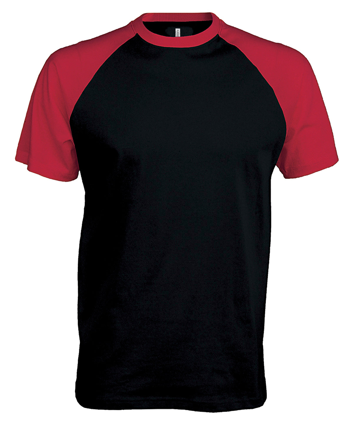 T-Shirts - Kortärmad Tvåfärgad T-shirt för Herrar Black Red