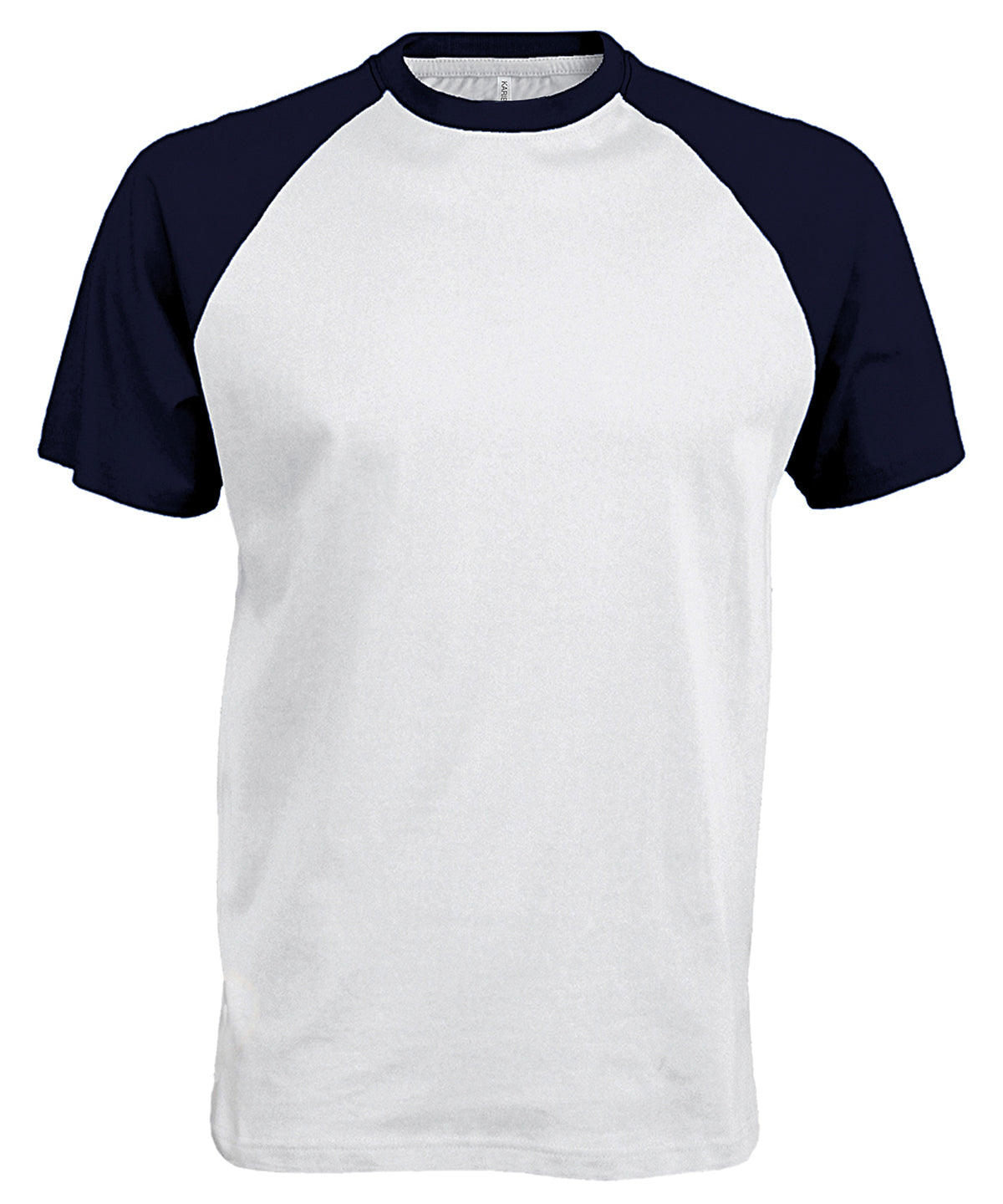 T-Shirts - Kortärmad Tvåfärgad T-shirt för Herrar White Navy