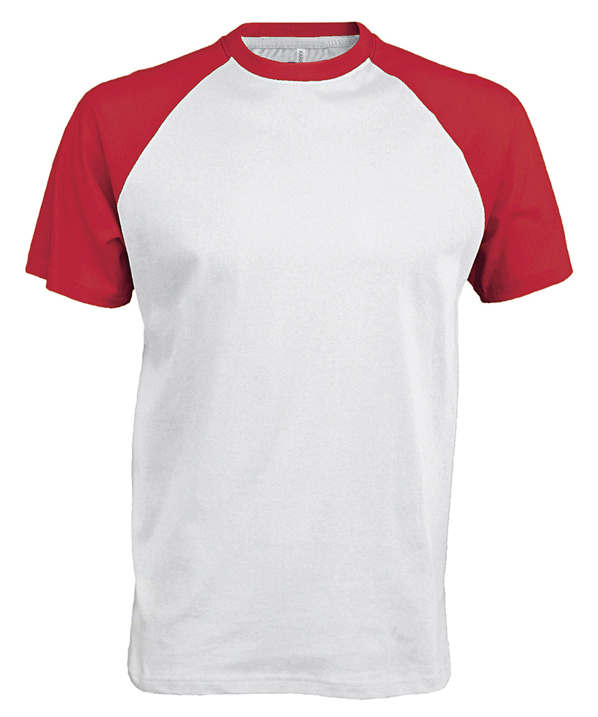 T-Shirts - Kortärmad Tvåfärgad T-shirt för Herrar White Red