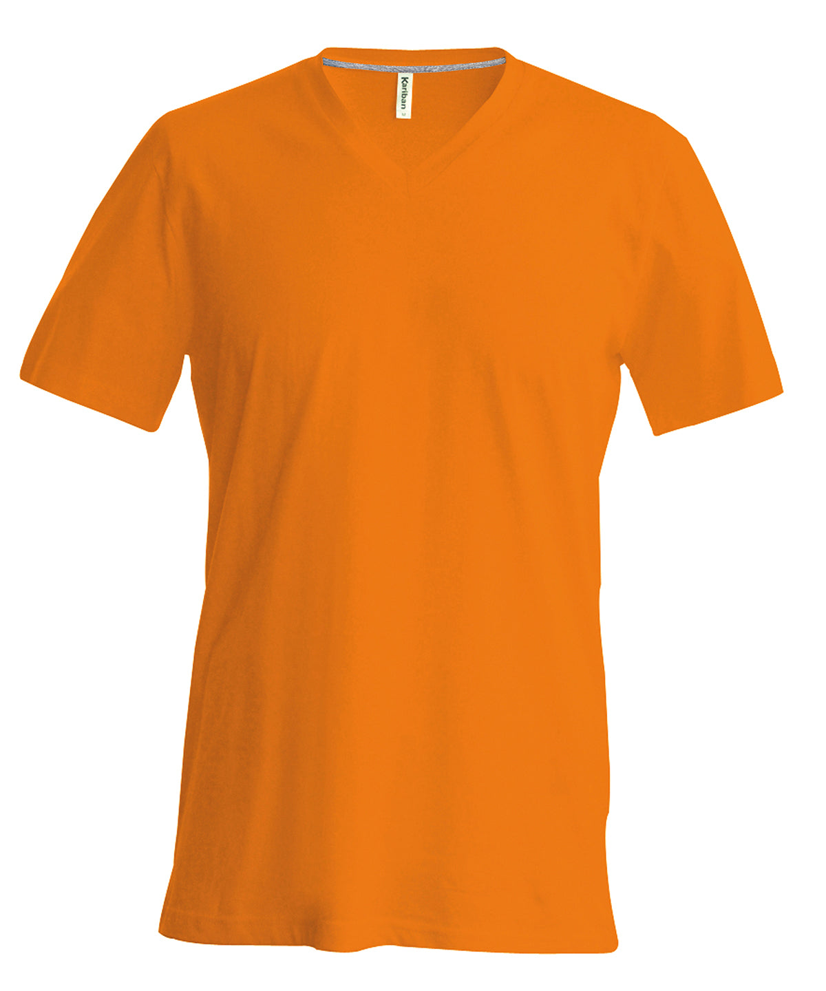 T-Shirts - Kortärmad V-ringad T-shirt för Herrar Orange