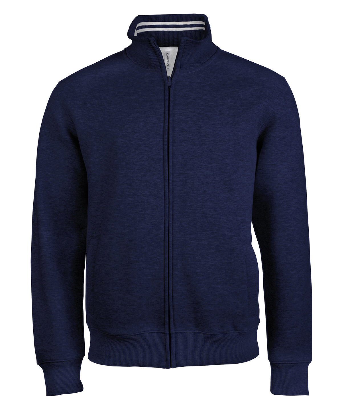 Fleece - Herrens Hel Dragkedja Tröja Navy