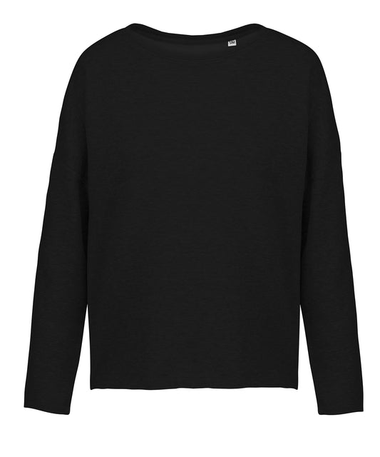 Sweatshirts - Damtröja i Oversize-modell Black