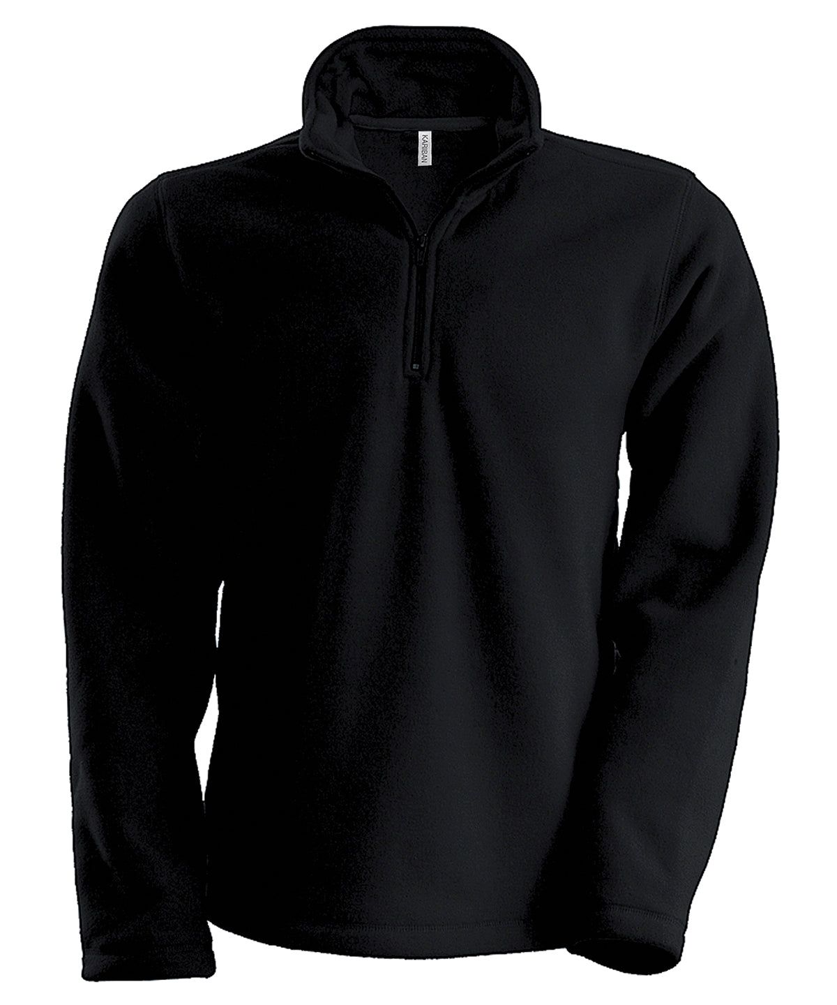 Fleece - Enzo Zip Neck Microfleece Jacka Black