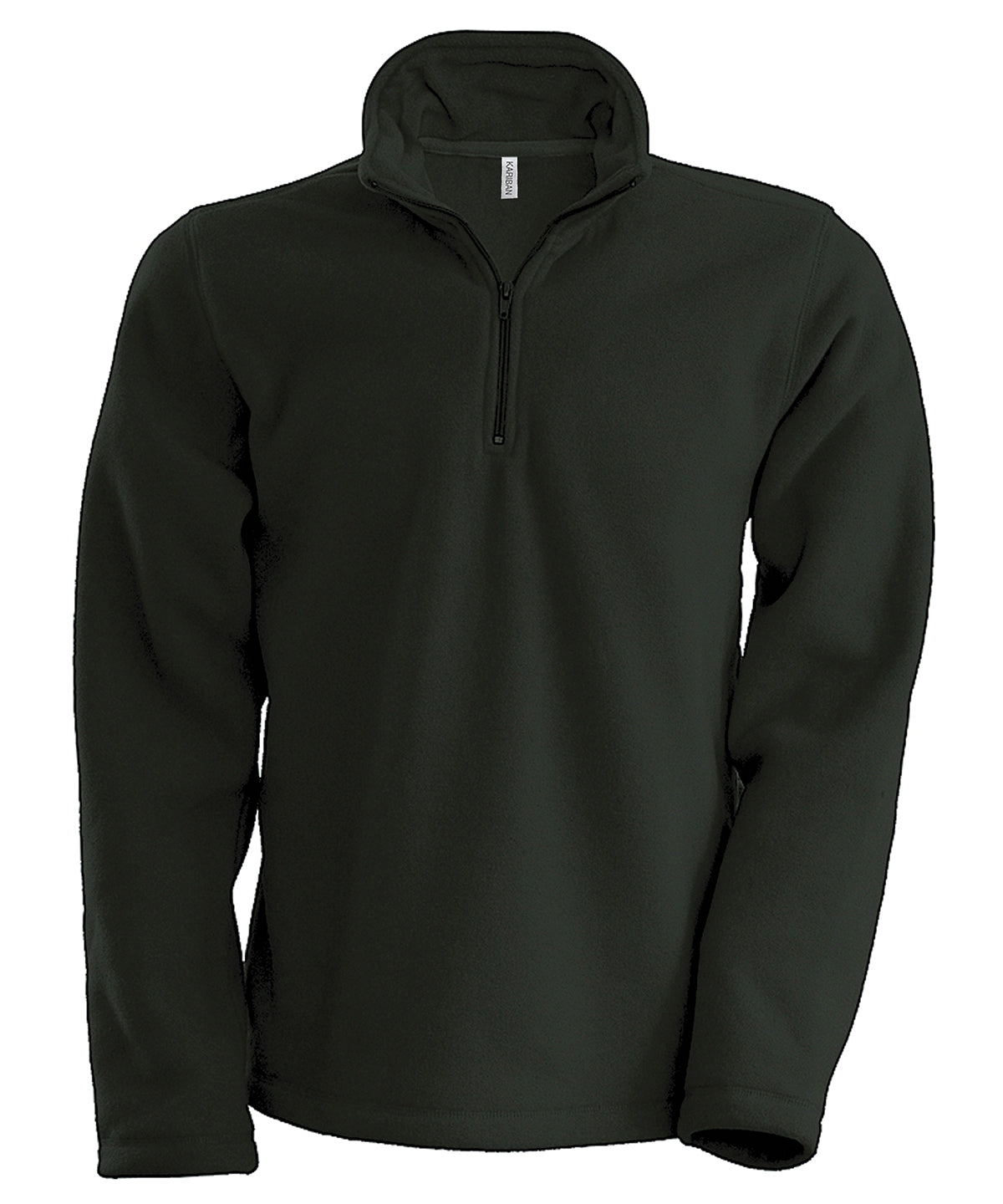 Fleece - Enzo Zip Neck Microfleece Jacka Dark Grey