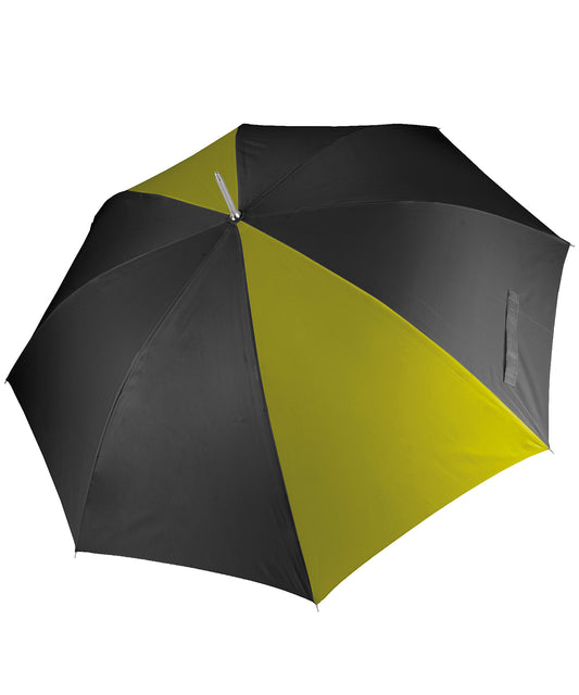 Umbrellas - Klassiskt golfparaply Black Burnt Lime One size