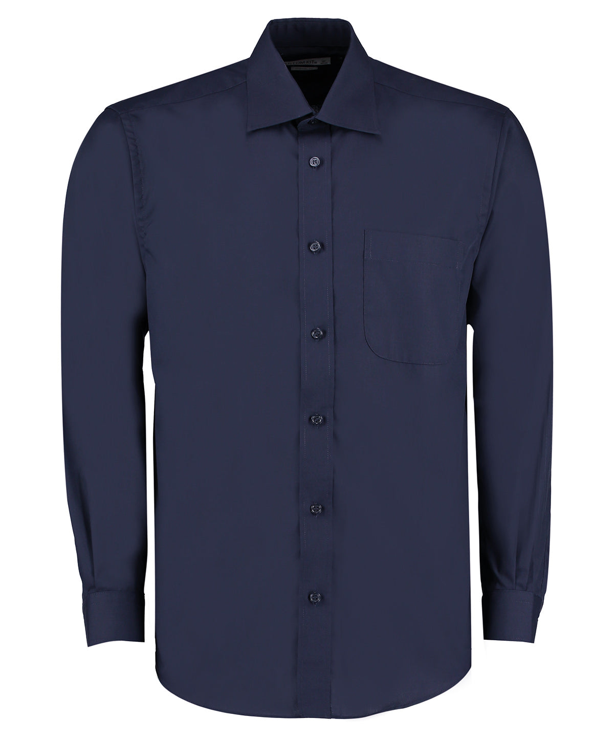 Shirts - Klassisk Långärmad Business-Skjorta för Herrar Dark Navy