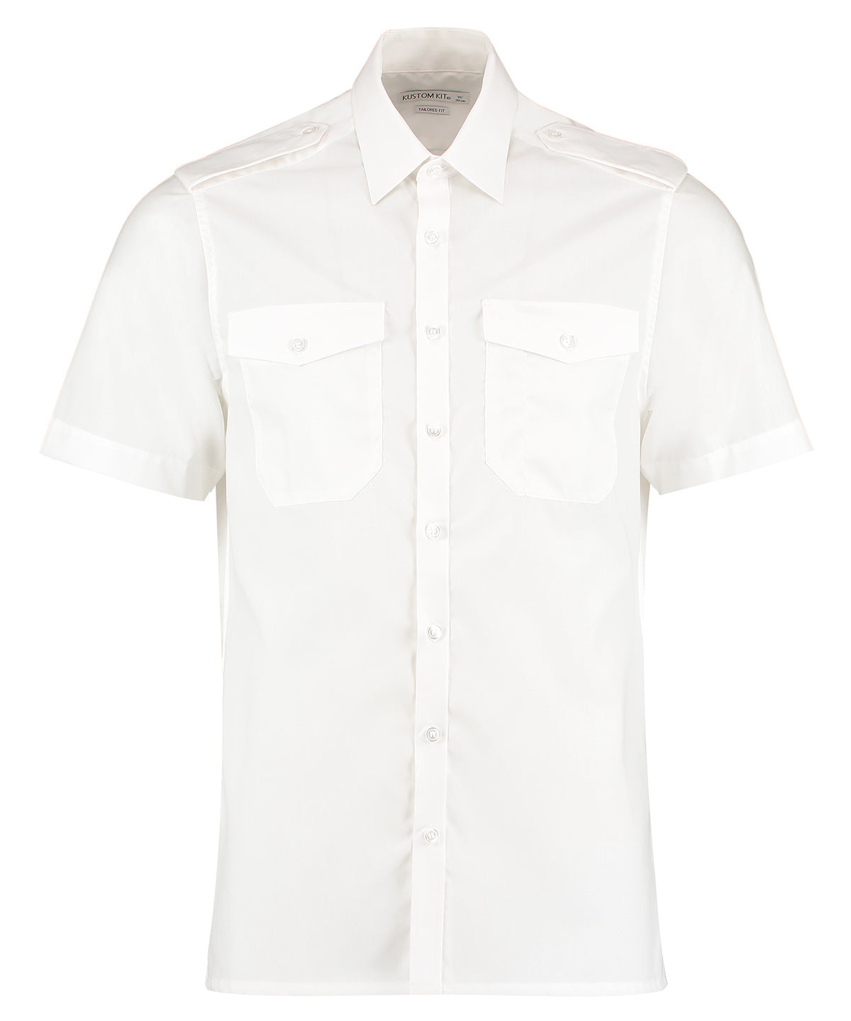 Shirts - Kortärmad Pilotskjorta White