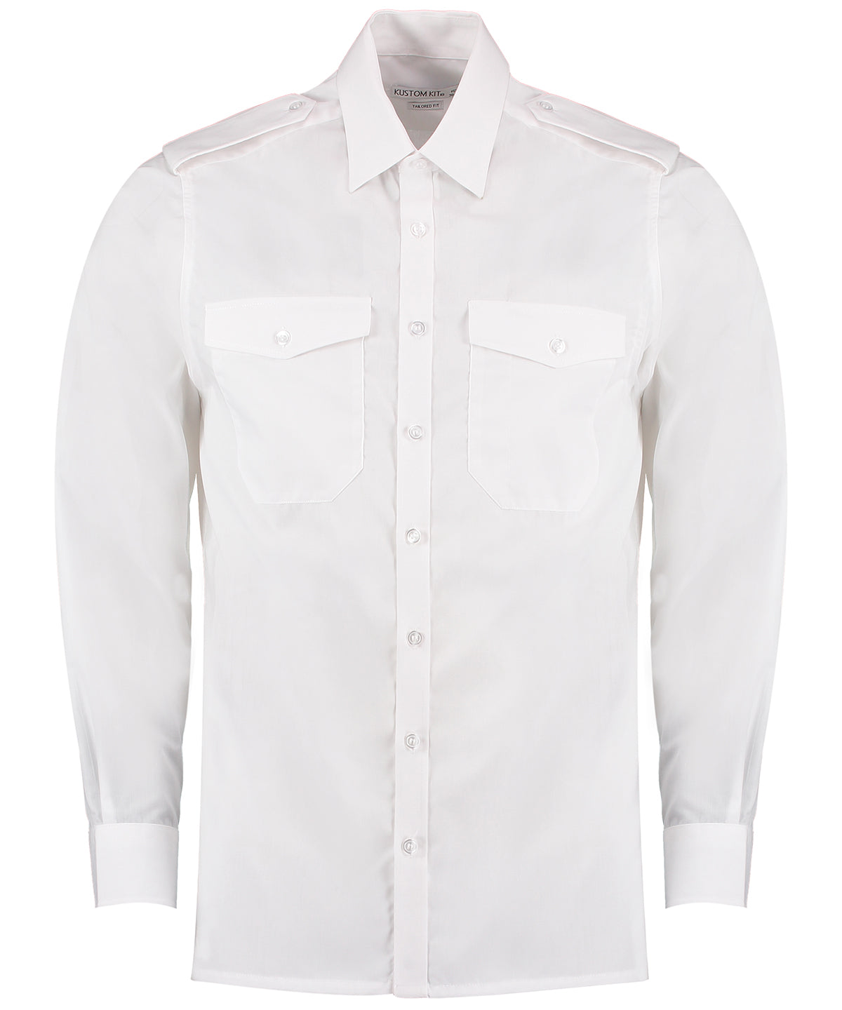 Shirts - Pilot skjorta med långa ärmar White