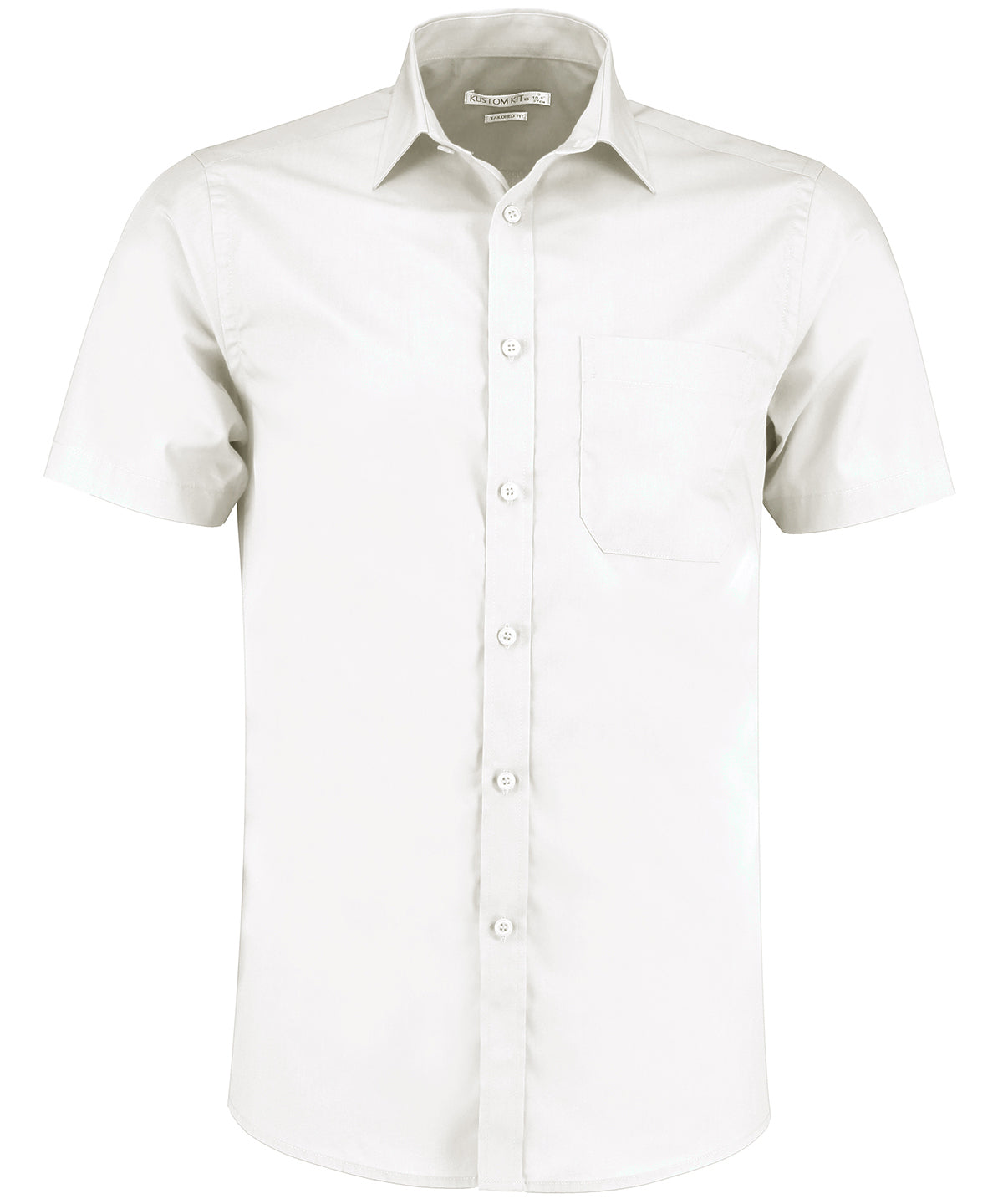 Shirts - Elegant kortärmad poplinskjorta för herrar White