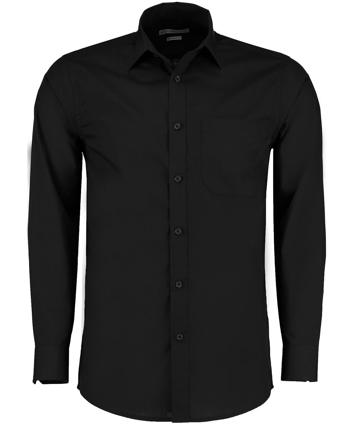 Shirts - Elegant Poplinskjorta för Herrar Black