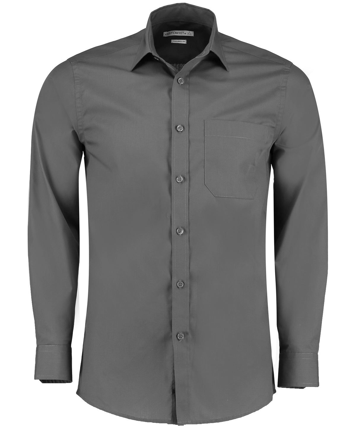 Shirts - Elegant Poplinskjorta för Herrar Graphite