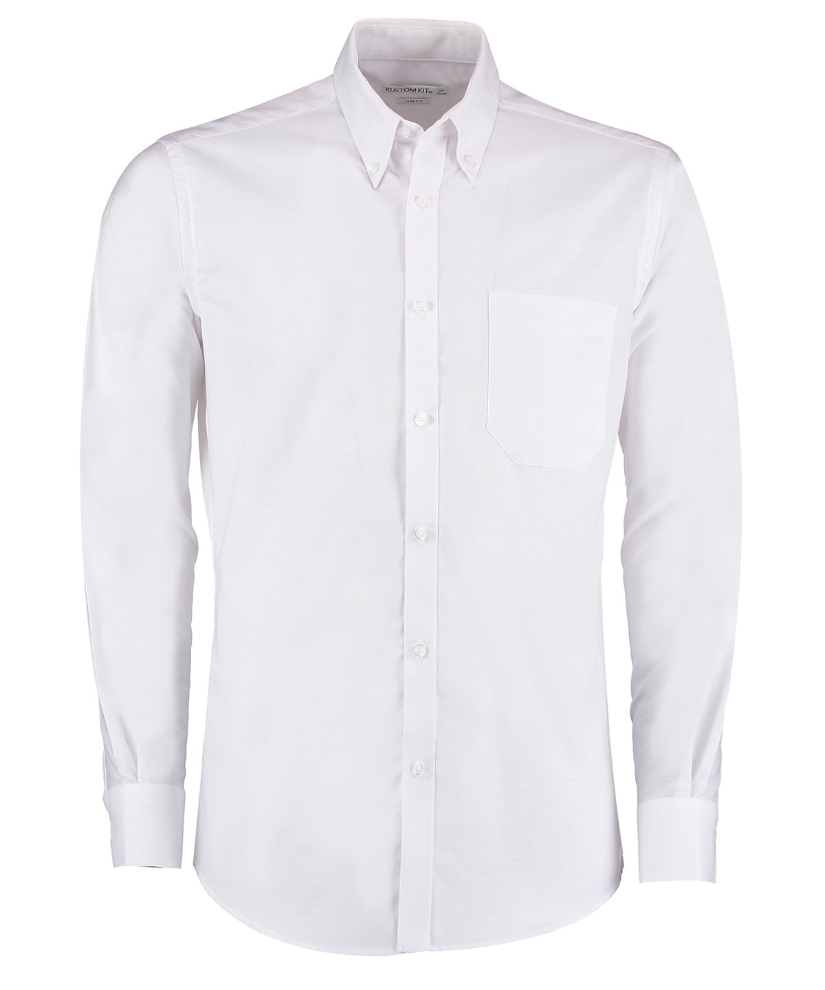 Shirts - Slim fit arbetsklädesskjorta i Oxford-tyg med lång ärm White