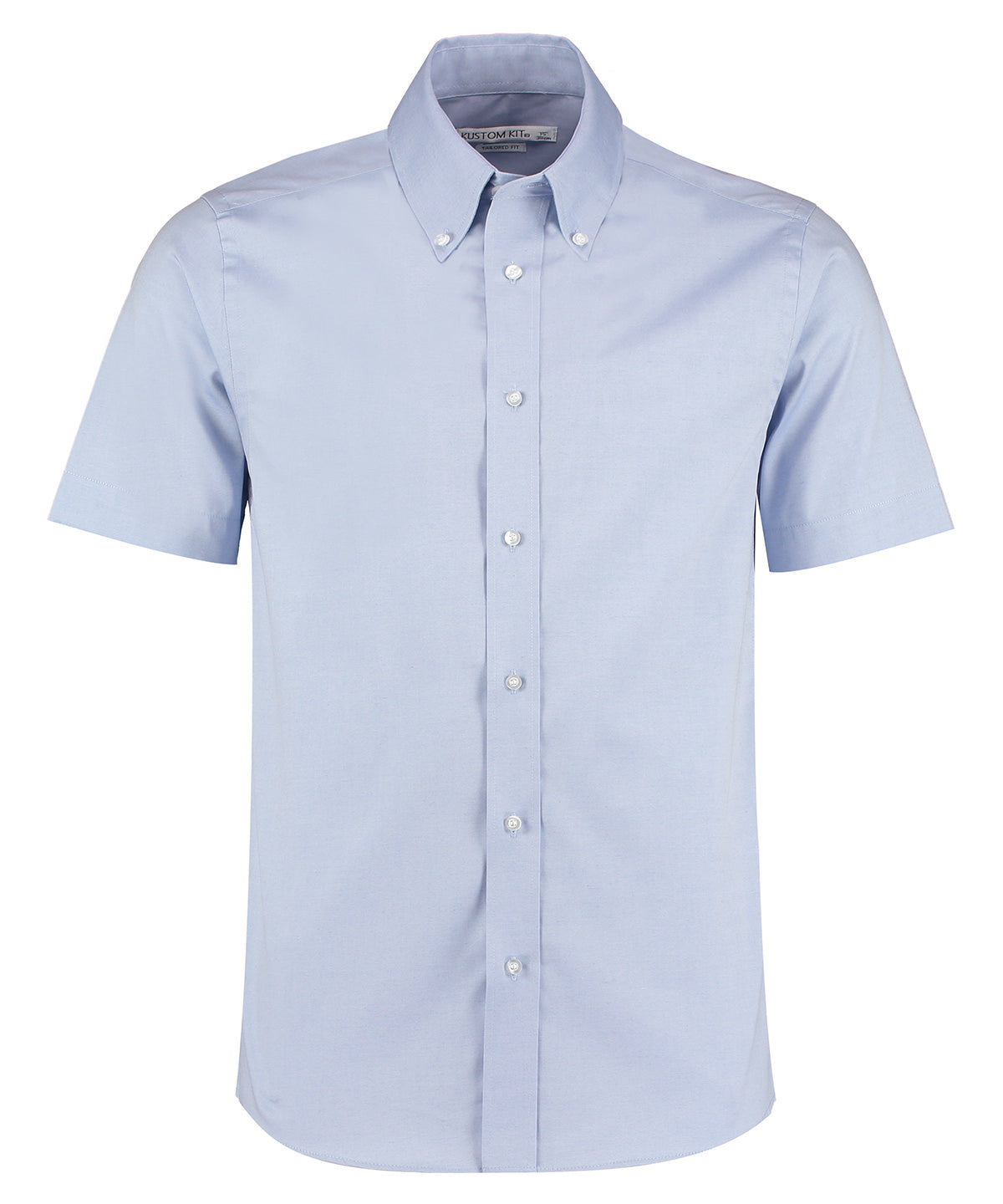 Shirts - Premium Oxford Kortärmad Skjorta Light Blue