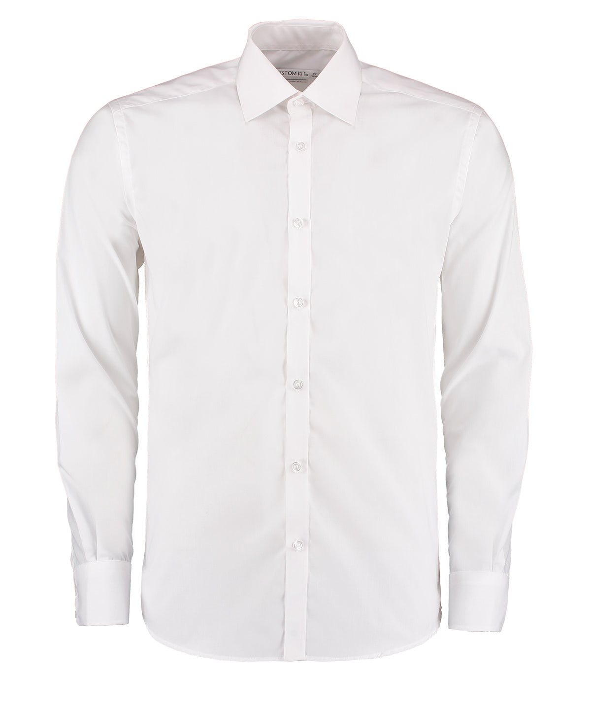 Shirts - Elegant långärmad business-skjorta i slim fit White