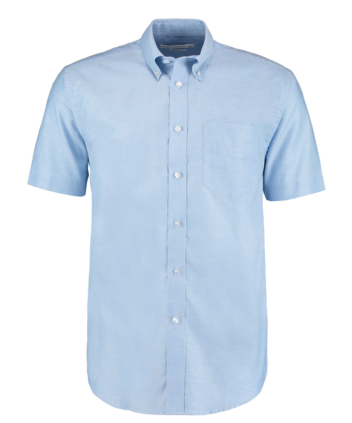 Shirts - Klassisk Kortärmad Oxford-skjorta för Arbetsplatsen Light Blue