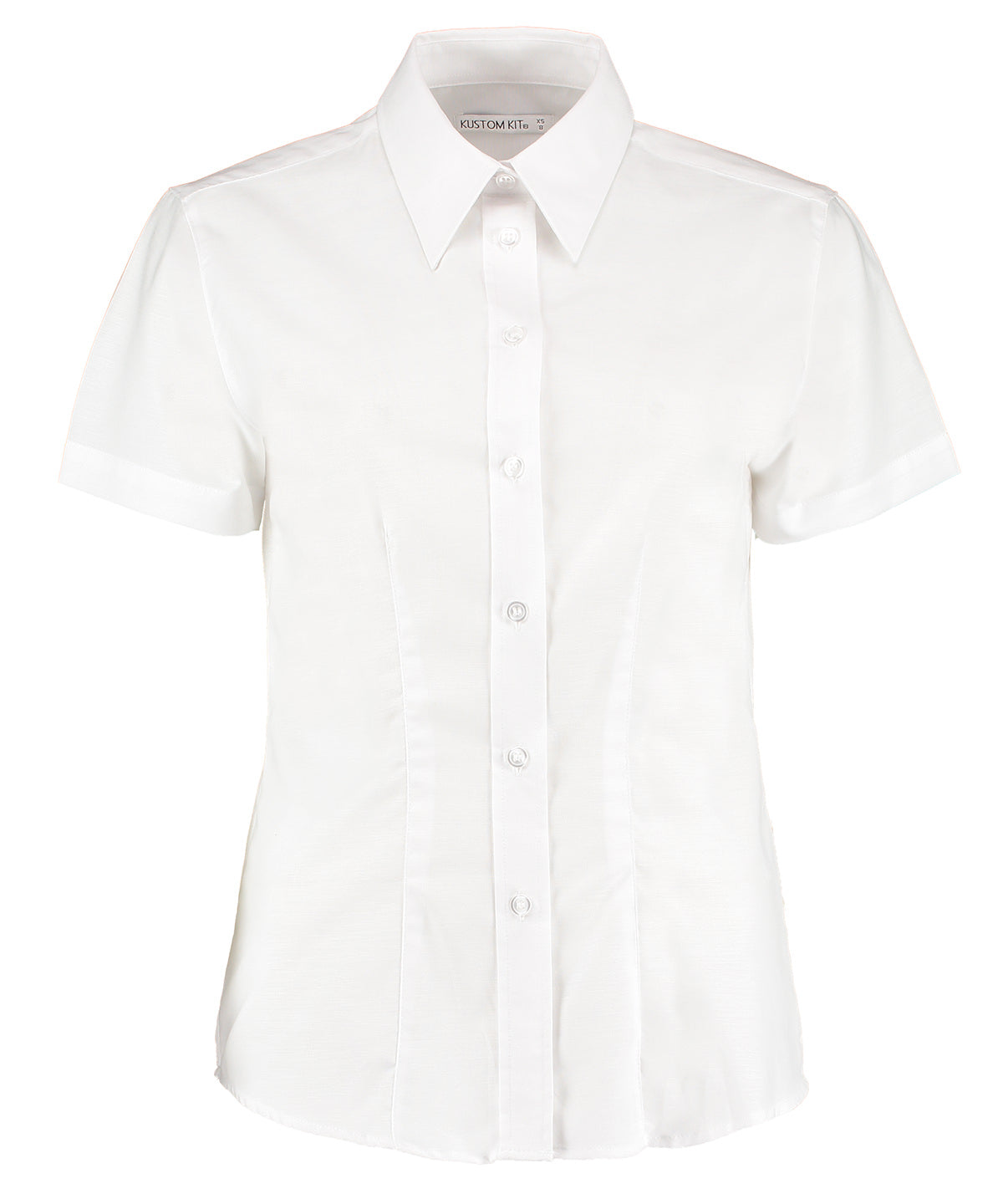 Blouses - Skräddarsydd kortärmad oxfordblus White