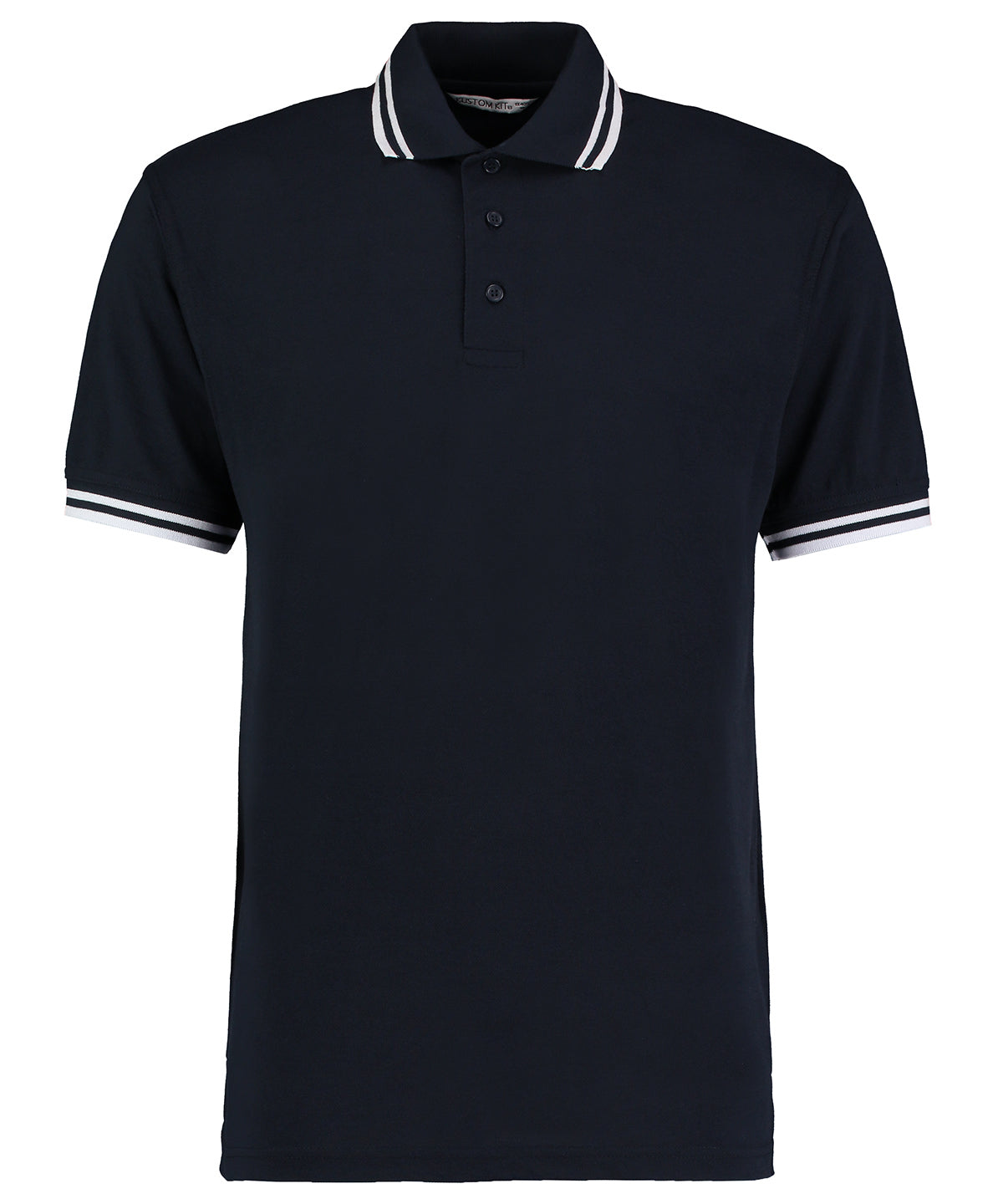 Polos - Klassisk Pikétröja med Kontrastkrage Navy White