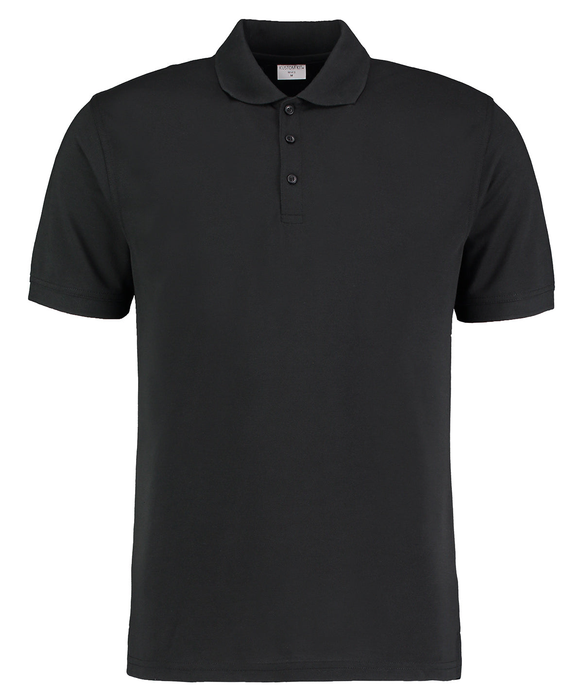 Polos - Modern Slim Fit Klassisk Polo Black