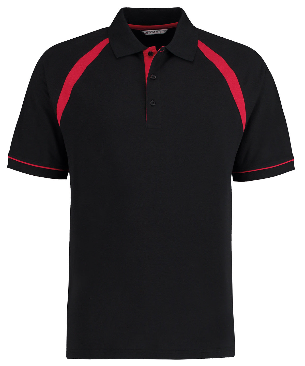 Polos - Klassisk Sportig Polo för Herrar Black Bright Red