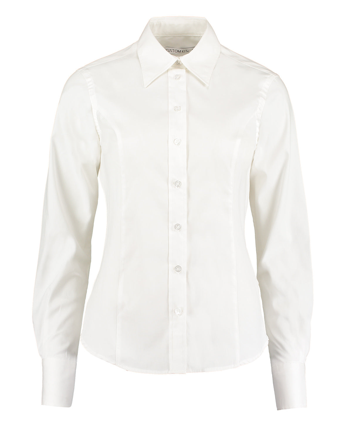 Blouses - Korporativ Oxford Blus med Lång Ärmar White