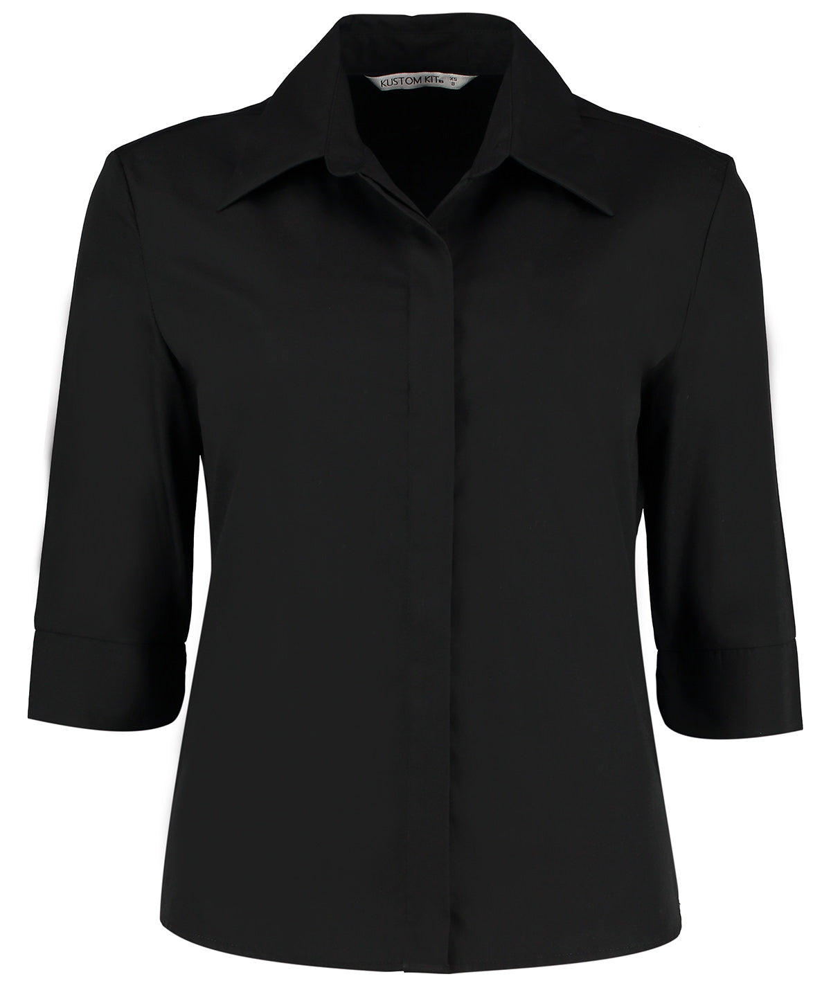 Blouses - Damblus med 3/4 ärm Black