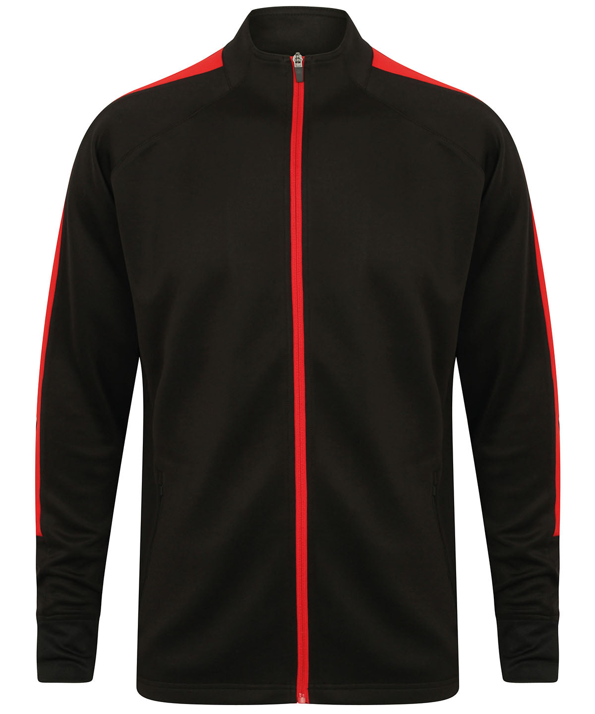 Trackwear - Stickad Träningsjacka Black Red