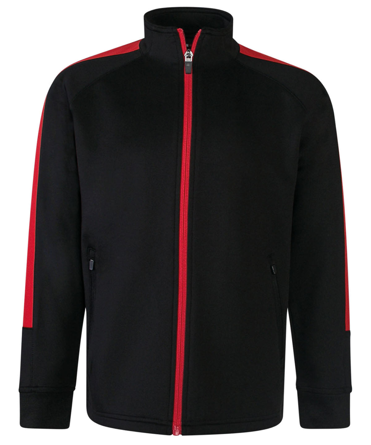 Trackwear - Stickad Träningsoverall Topp för Barn Black Red