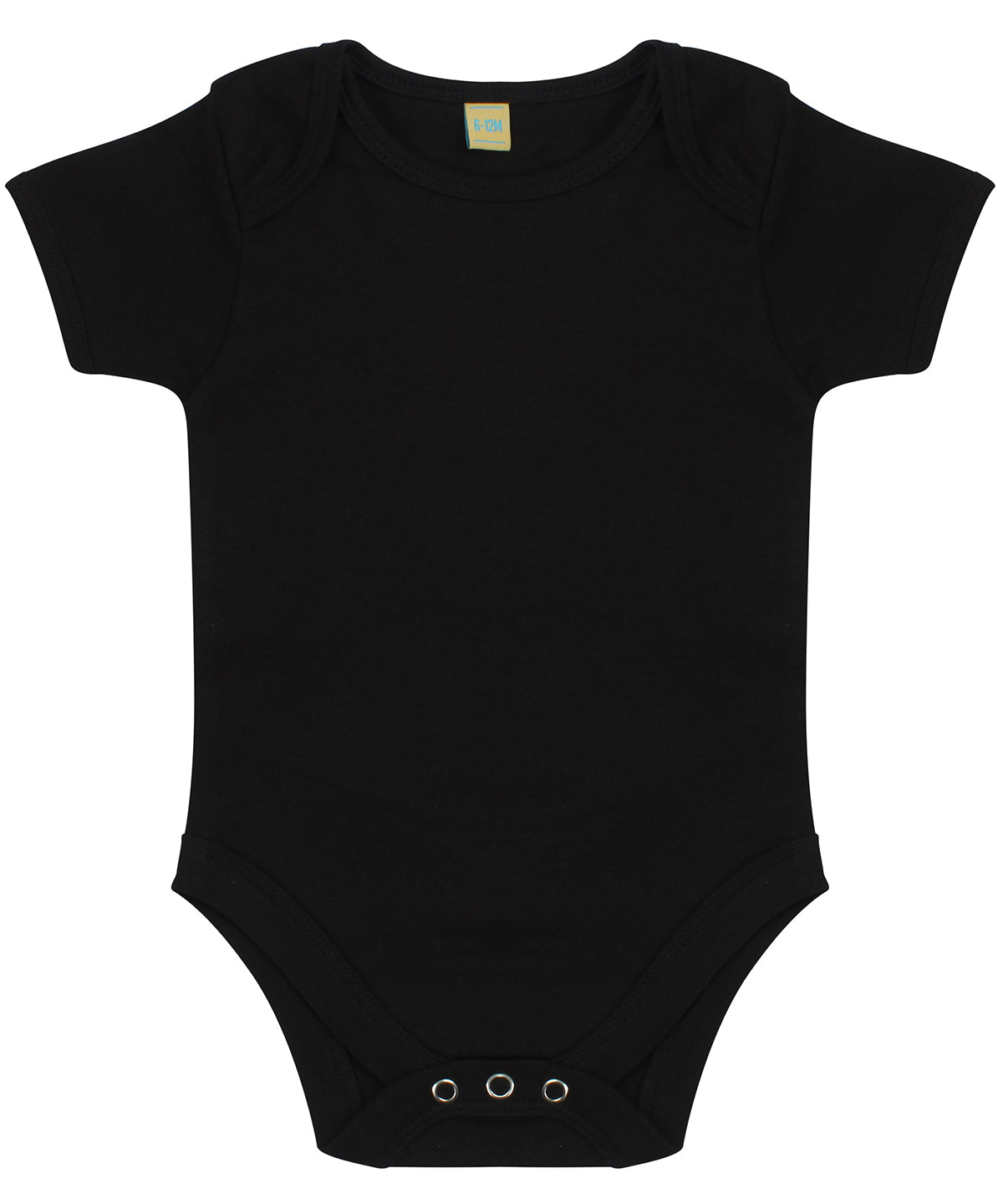 Bodysuits - Kortärmat Bodysuit med Kuvertöppning Black