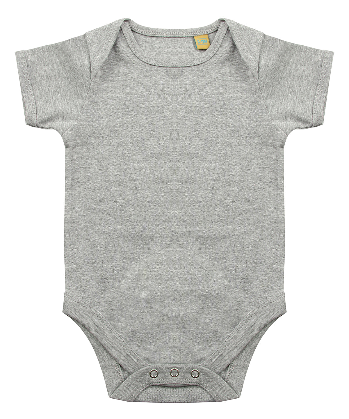 Bodysuits - Kortärmat Bodysuit med Kuvertöppning Heather Grey