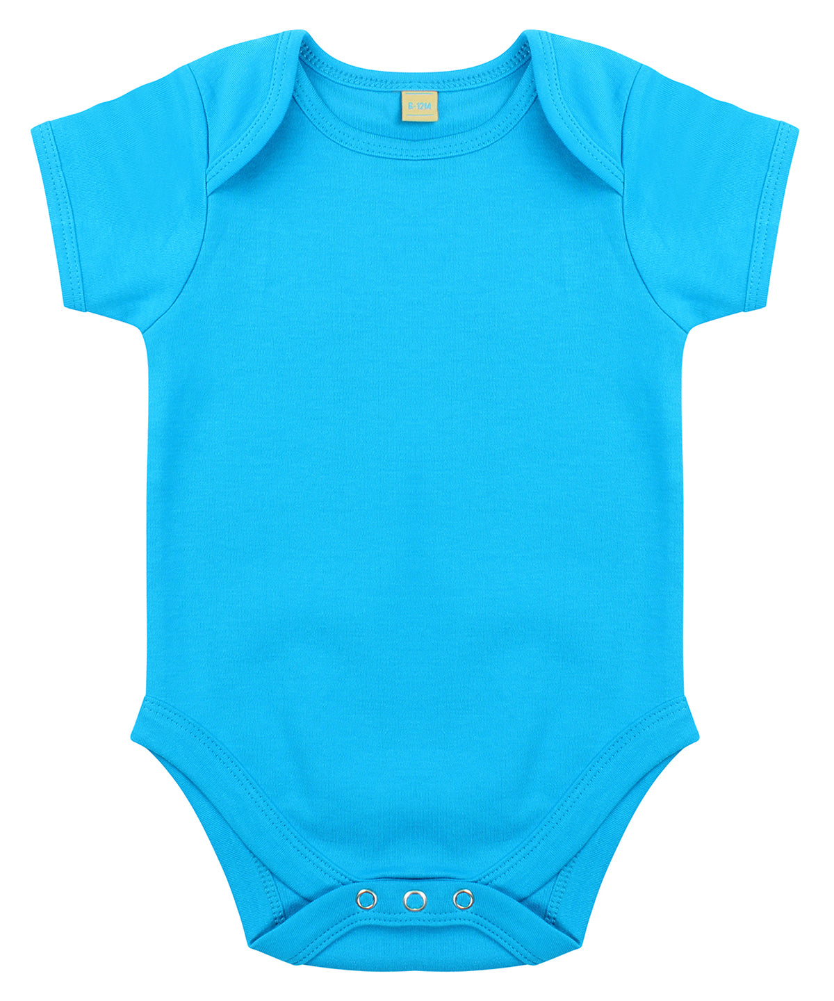 Bodysuits - Kortärmat Bodysuit med Kuvertöppning Turquoise